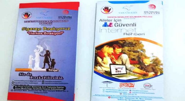 Van’da bağımlılıkla mücadele broşürleri basıldı