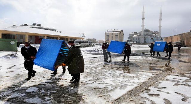 Van'da, sokak hayvanları için barınak bırakıldı; Gaye, hayvanlar da üşümesin..!