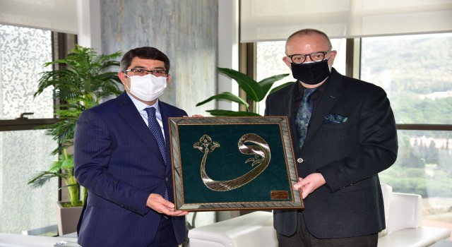 Başkan Ergün’e yeni bina için ’Hayırlı olsun’ ziyareti