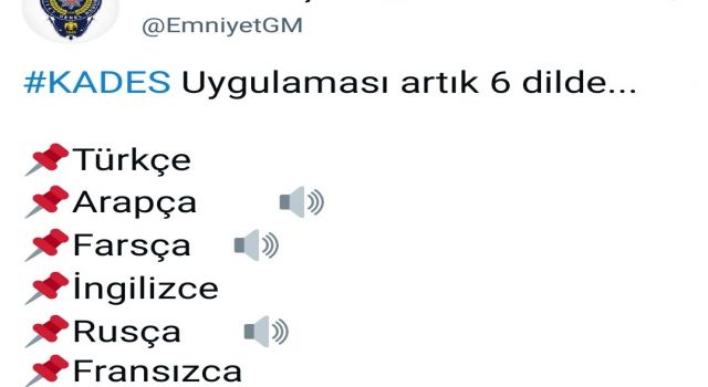 Emniyet'in KADES uygulamasında 6 dil arasında Kürtçe'nin olmaması tepki topladı