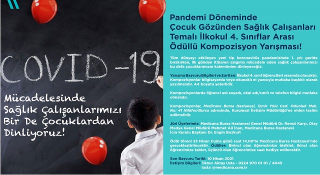 Bursa’da çocuklardan ’sağlık çalışanları’nı dinleyecekler