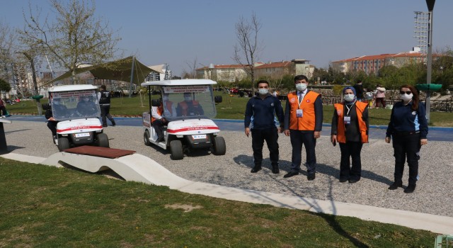 Manisa Atatürk Kent Park’ta COVID-19 denetimi