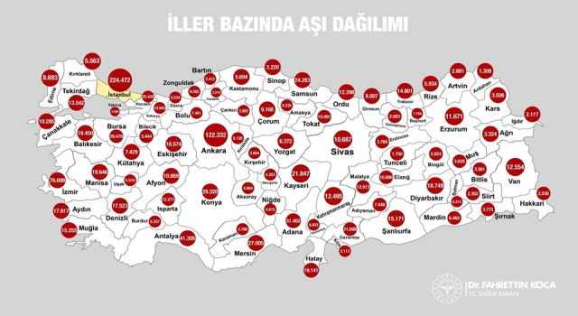 Sağlık Bakanı Koca, aşılama oranı en yüksek 10 ili açıkladı