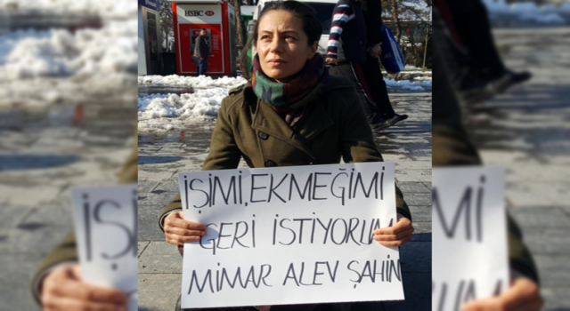 KHK'lı mimar Alev Şahin, zorla gözaltına alınmak istendiğini iddia etti