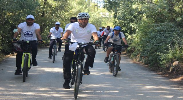 Tarihi Şamran Kanalı'nda pedal çevirdiler