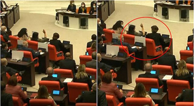 HDP Eş Genel Başkanı Pervin Buldan, tezkere oylamasında yanlışlıkla 'evet' dedi