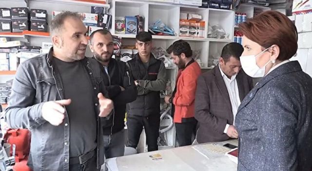 Meral Akşener'in Siirt ziyaretinde "Dilimiz inkar ediliyor" diyen esnaf gözaltına alındı