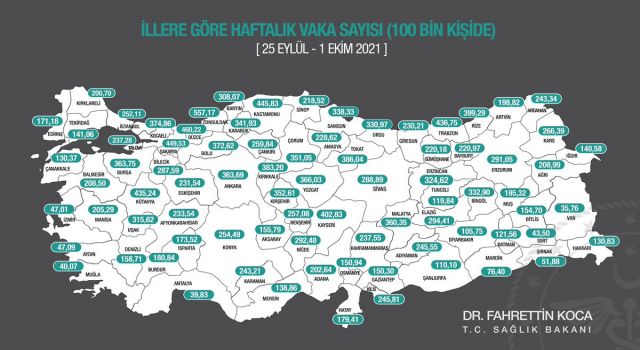 Vakaların en düşük olduğu il Van oldu, işte en yüksek 10 il!