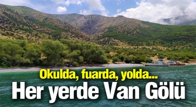 Okulda, fuarda, yolda... Her yerde Van Gölü