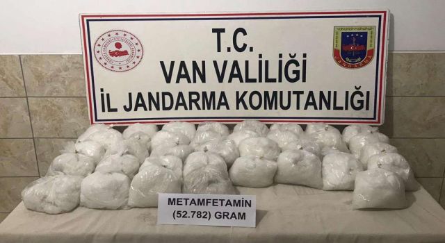 Van'da 52 kilo metamfetamin yakalandı