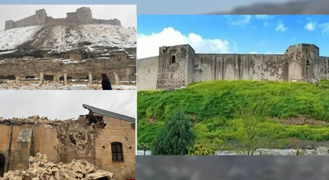 Depremde tarihi Gaziantep Kalesi de yıkıldı
