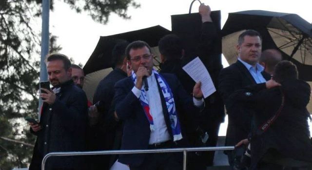 İmamoğlu’nun Erzurum mitingine taşlı saldırı olayı: Bir Uzman Çavuş gözaltına alındı