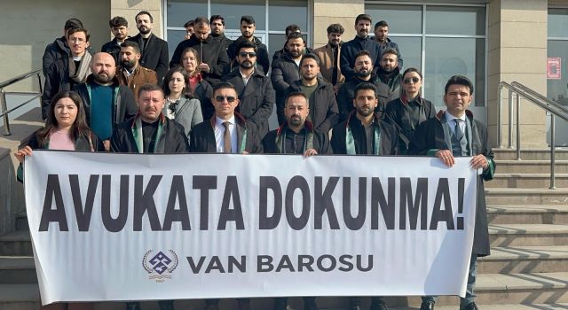 Van'da avukata saldırı kınandı; "Avukata dokunma!"