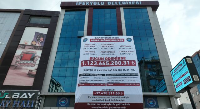 İpekyolu Belediyesi borcunu açıkladı: 1 milyar 123 bin TL