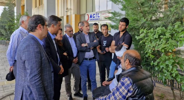 Zeydan yaralıları ziyaret etti