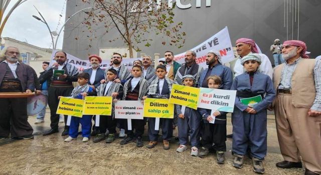 Batman'da Kürtçe için yürüdüler: Kürtçe yoksa biz yokuz!