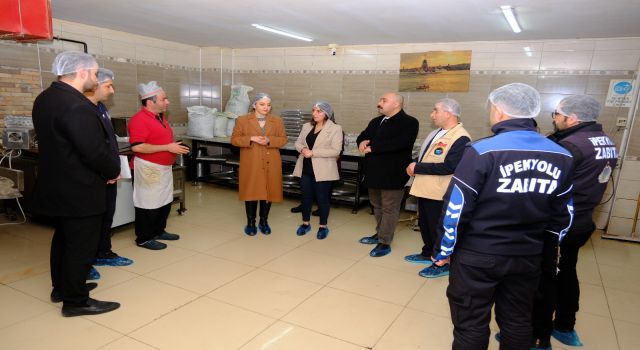 İpekyolu'nda tatlı imalathaneleri denetlendi