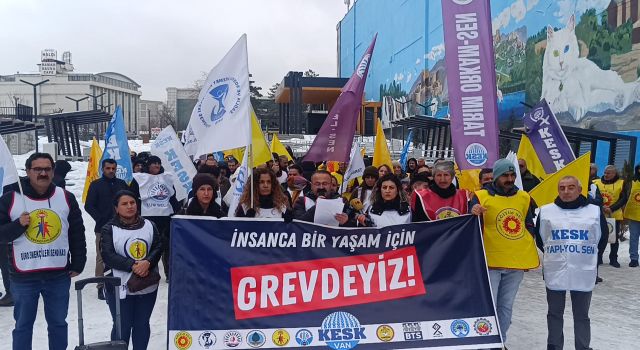 Van'da KESK'ten grev açıklaması