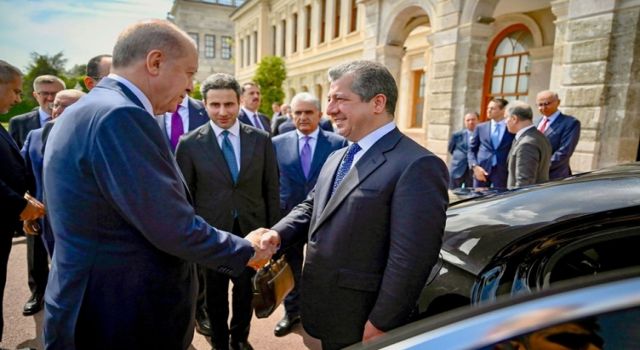 Mesrur Barzani ile Erdoğan İstanbul'da görüştü