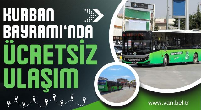 Van'da ulaşım ücretsiz olacak