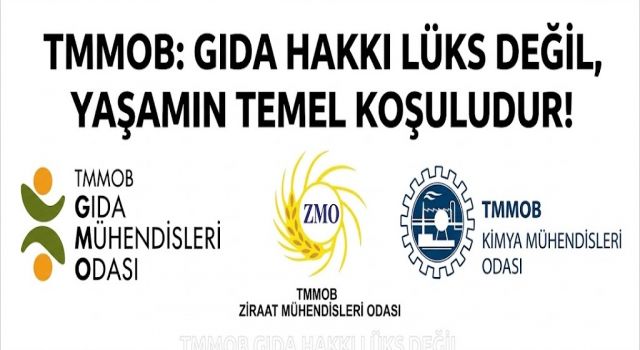 TMMOB’DAN 16 EKİM DÜNYA GIDA GÜNÜ MESAJI: “GIDA HAKKI LÜKS DEĞİL, YAŞAMIN TEMEL KOŞULUDUR”