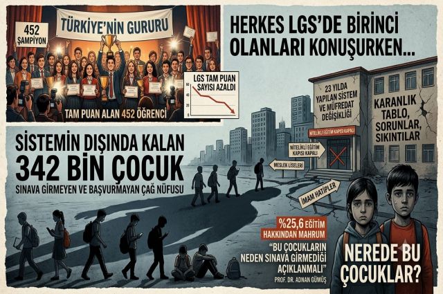 Herkes Şampiyonları Konuşurken: Sistemin Dışına İtilen 342 Bin Çocuk ve Eğitimde Yirmi Üç Yıllık Enkaz...