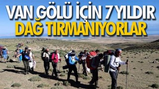 Van Gölü için 7 yıldır dağ tırmanıyorlar