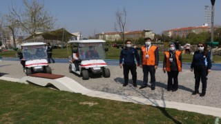 Manisa Atatürk Kent Park’ta COVID-19 denetimi