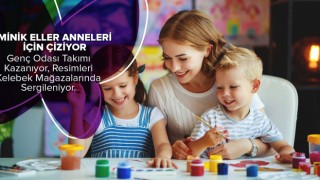 Minik eller anneleri için çizecek