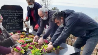 Rize Fındıklı’da şehit mezarları çiçeklendirildi