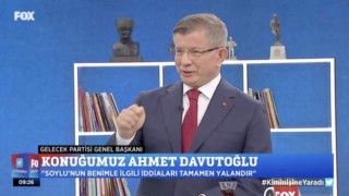 Davutoğlu: “İtiraf ediyorum Binali Yıldırım, Süleyman Soylu ve Berat Albayrak, Cumhurbaşkanı’nın koordinasyonuyla bana kumpas kurdular”