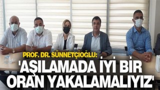 Prof. Dr. Sünnetçioğlu: 'Aşılamada iyi bir oran yakalamalıyız'
