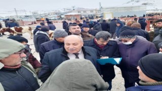 Tuşba Ziraat Odası heyeti, Canlı Hayvan Pazarı’nda sorunları dinledi