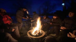 Aktivistler Van'da, eksi 10 derecede kamp kurdu