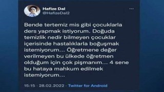 "Doğuda temizlik nedir bilmeyen çocuklar..." paylaşımı yapan öğretmene soruşturma