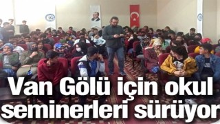Van Gölü için okul seminerleri sürüyor