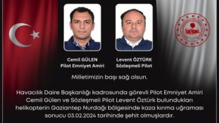 Antep'te polis helikopteri düştü