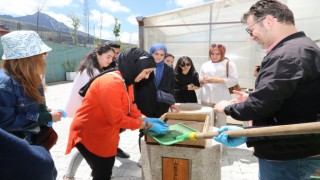 Van YYÜ öğrencileri belediye serasını inceledi