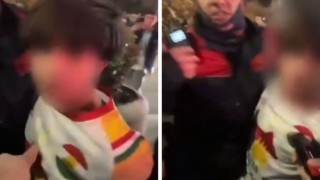 Newroz ateşi yakan 12 yaşındaki çocuk gözaltına alındı; polisler hakkında suç duyurusunda bulunuldu